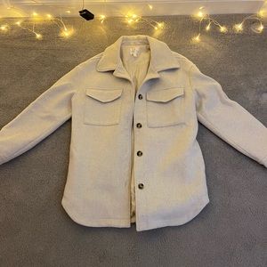 Line and Dot oversized shacket, M